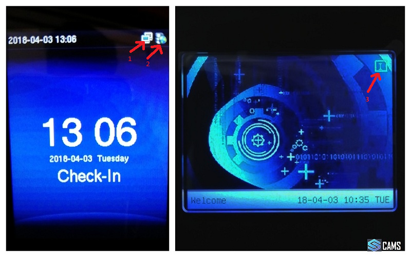 Biometric-attendance-system-online-status-screen